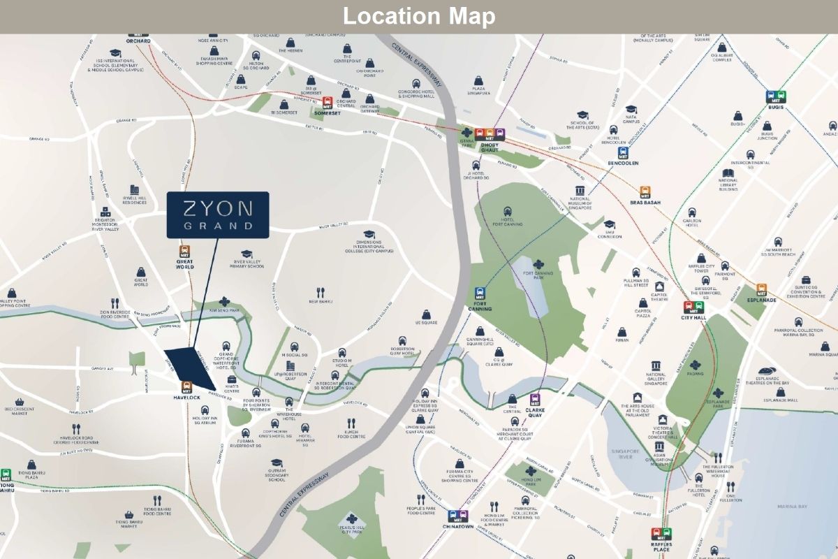 Zyon Grand - Location Map